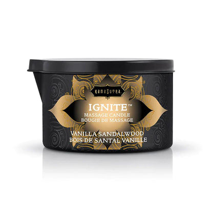 Kama Sutra Ignite Massage Candle – Skin-safe wax-free candle melting into sensual massage oil 