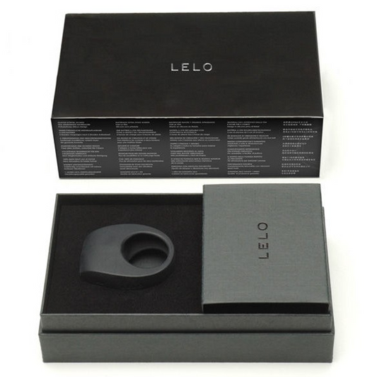 LELO TOR 2 – Black Vibrating Silicone Cock Ring with Adjustable Patterns

