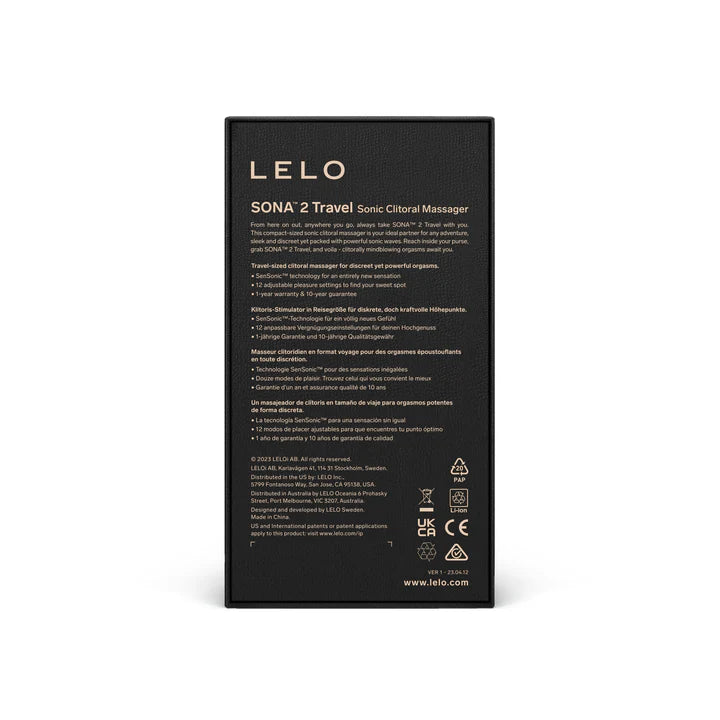 Lelo Sona 2 Travel Size – Compact Sonic Clitoral Stimulator