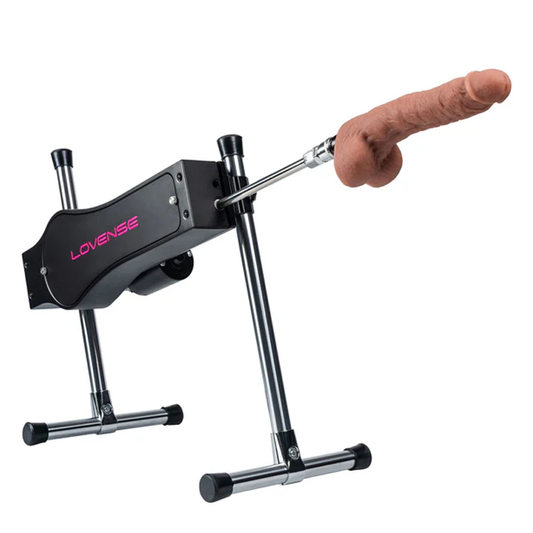 Lovense Sex Machine with dual-ended thrusting arms and adjustable base