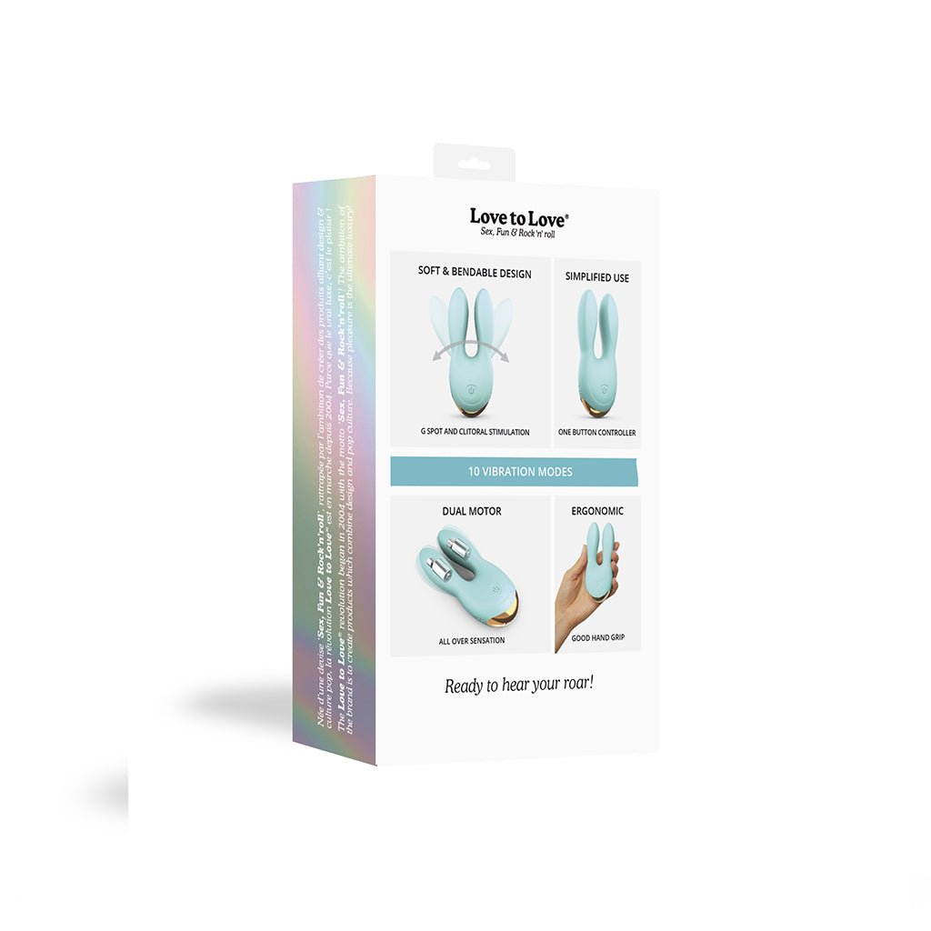 Love To Love Hear Me Silent Stimulator – Dual Motor Clitoral Vibrator