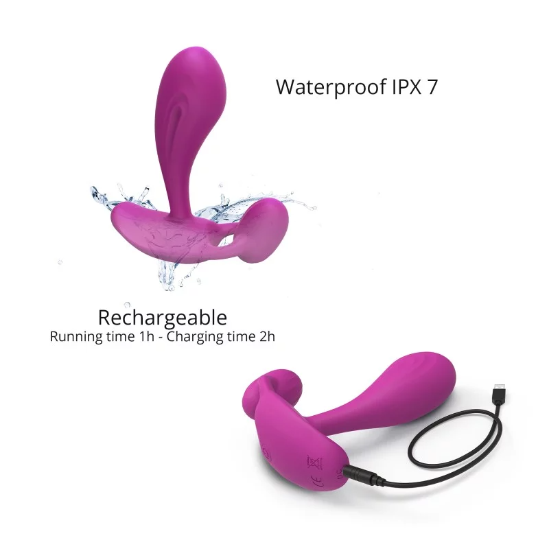 Love To Love Witty P/G-Spot Vibrator – Dual stimulation toy with remote control