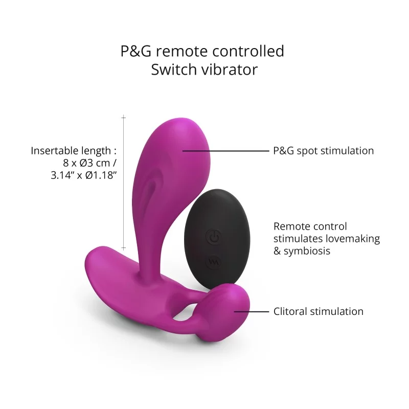 Love To Love Witty P/G-Spot Vibrator – Dual stimulation toy with remote control