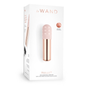 Le Wand Bullet Vibe – Chrome mini vibrator with textured silicone sleeves and USB charging cable