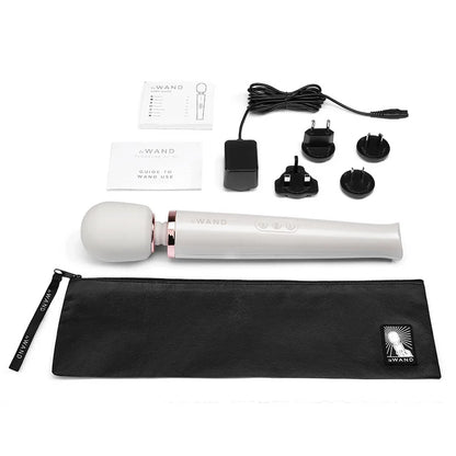 Le Wand Rechargeable Vibrating Massager in metallic finish
