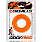 Orange cock ring in packaging with OX Balls branding on a white background