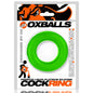 Green cock ring in Oxballs packaging on a white background