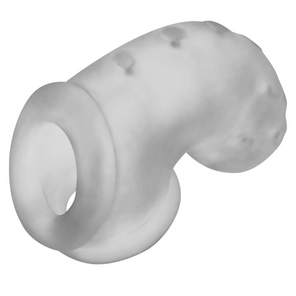 Oxballs Airlock Electro Chastity Cage - CLEAR ICE