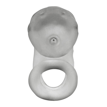 Oxballs Airlock Electro Chastity Cage - CLEAR ICE