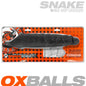 OXBALLS Snake Max-Deep cock sheath packaging with branding and product illustration.