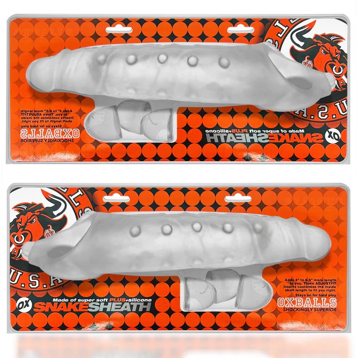 Oxballs Snake 11 Inch Realistic Cocksheath with Veiny Texture and Dual-Ended Design