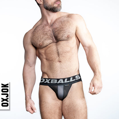 Oxballs Airmesh Swagger Jockstrap – Tar Black