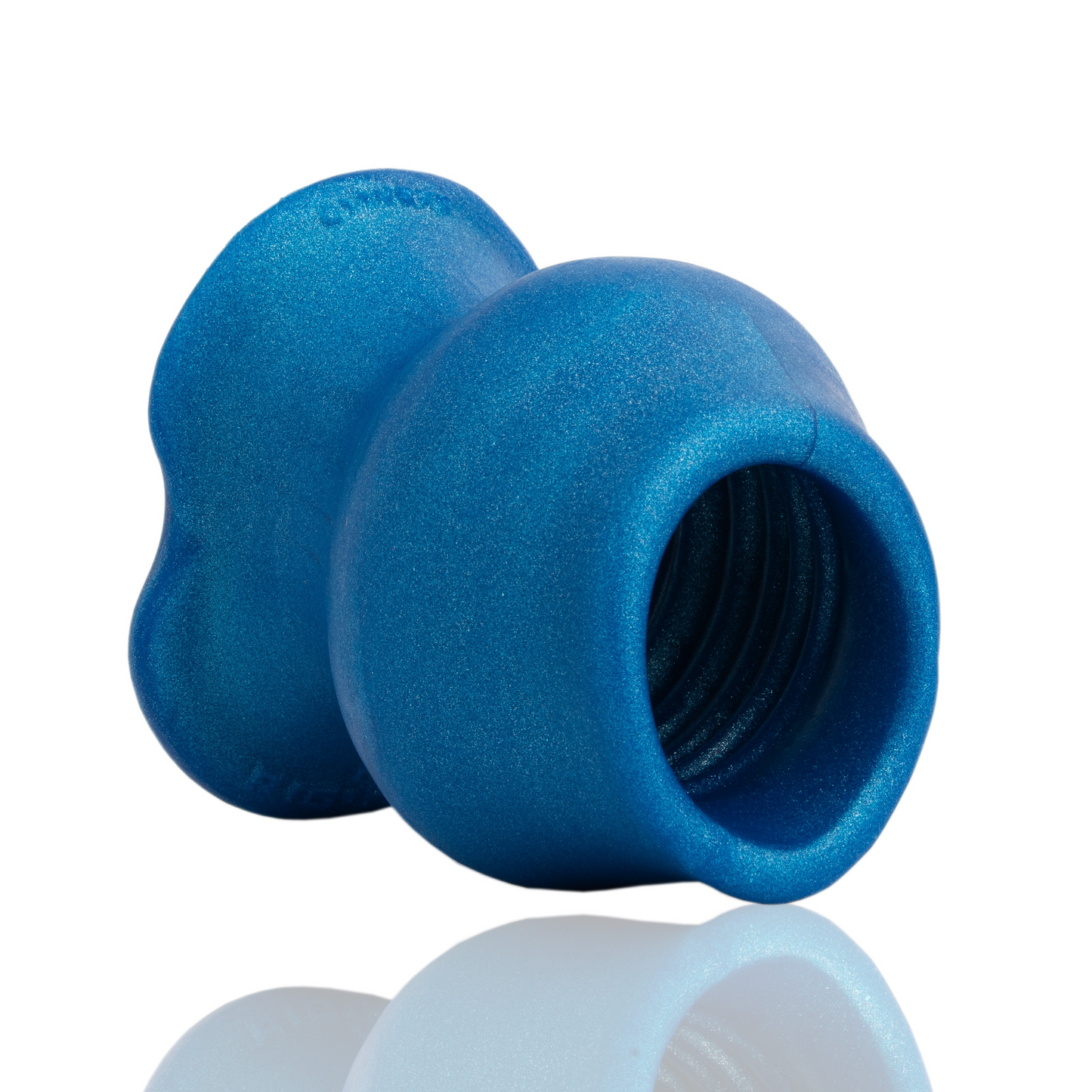 Oxballs Pighole Morph Silicone Plug - BLUEBALLS METALLIC