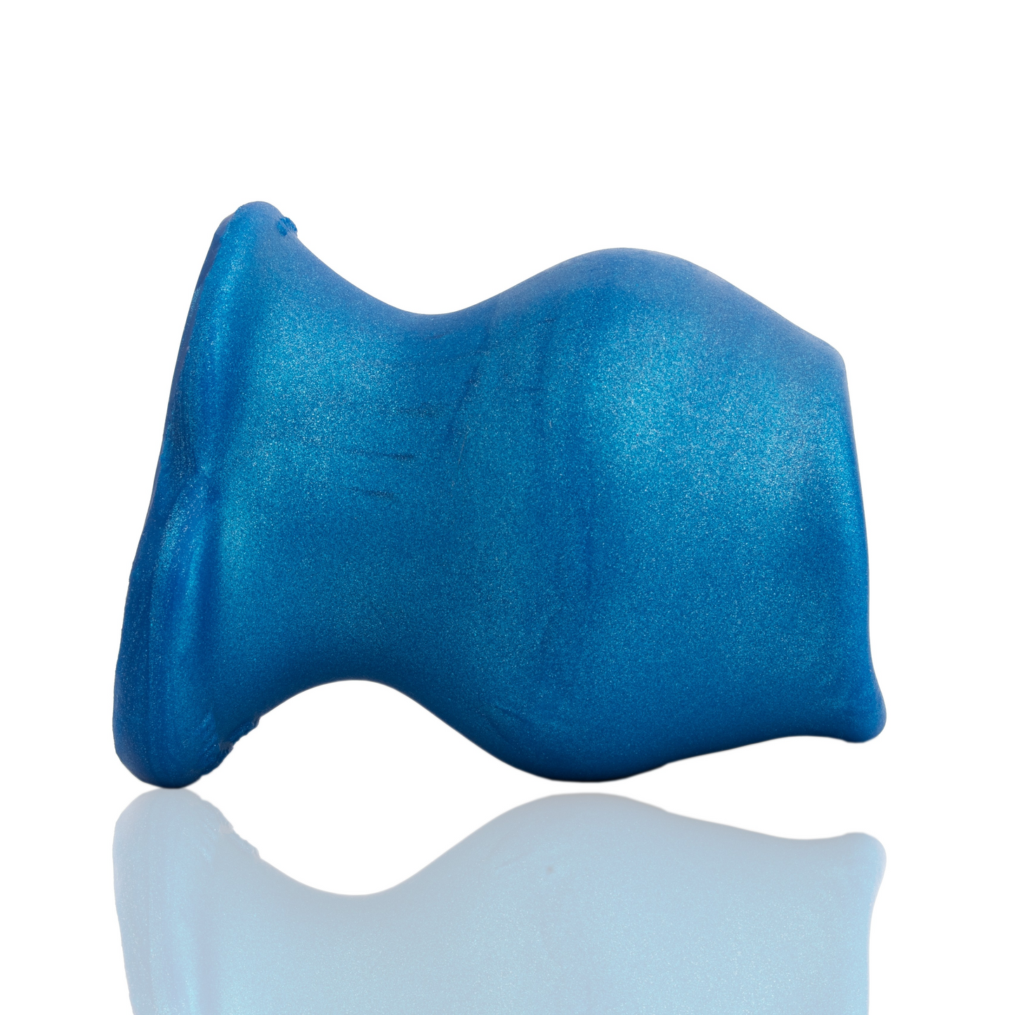 Oxballs Pighole Morph Silicone Plug - BLUEBALLS METALLIC