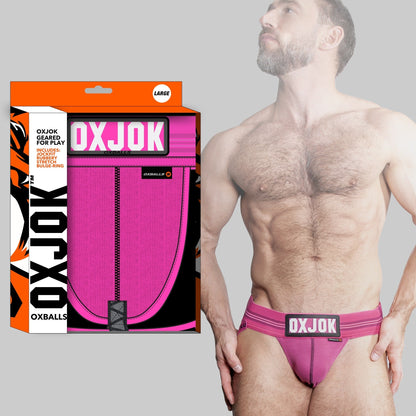 OXBALLS OXJOK Slingjock Upthrust Slider-Strap Jock – Pink Sky