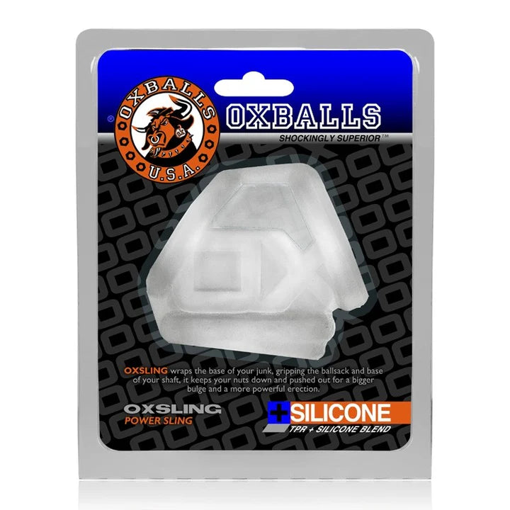 Oxballs Oxsling Cock Sling – Soft Silicone Cock & Ball Sling with Industrial Pipe Design