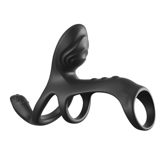 Pipedream C-Ringz Ultimate Couples Cage Max triple-motor silicone vibrating cock ring for couples