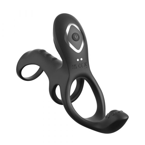 Pipedream C-Ringz Ultimate Couples Cage Max triple-motor silicone vibrating cock ring for couples