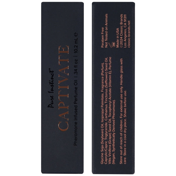 Pure Instinct Captivate – Men's Collection Pheromone Perfume Oil