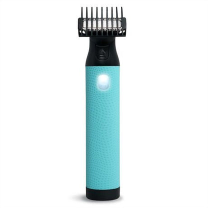 plusOne intimate groomer with pivoting blade and LED light