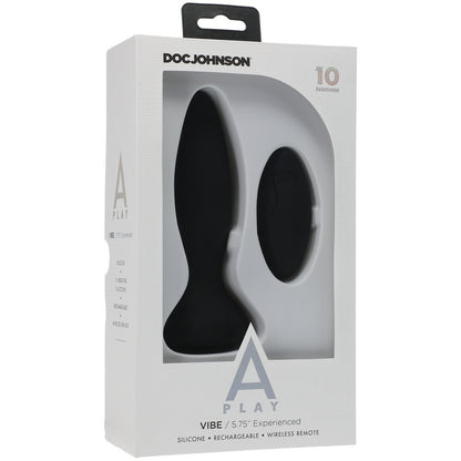 Doc Johnson A-Play Experienced Vibe – Vibrating Silicone Anal Plug with Remote
