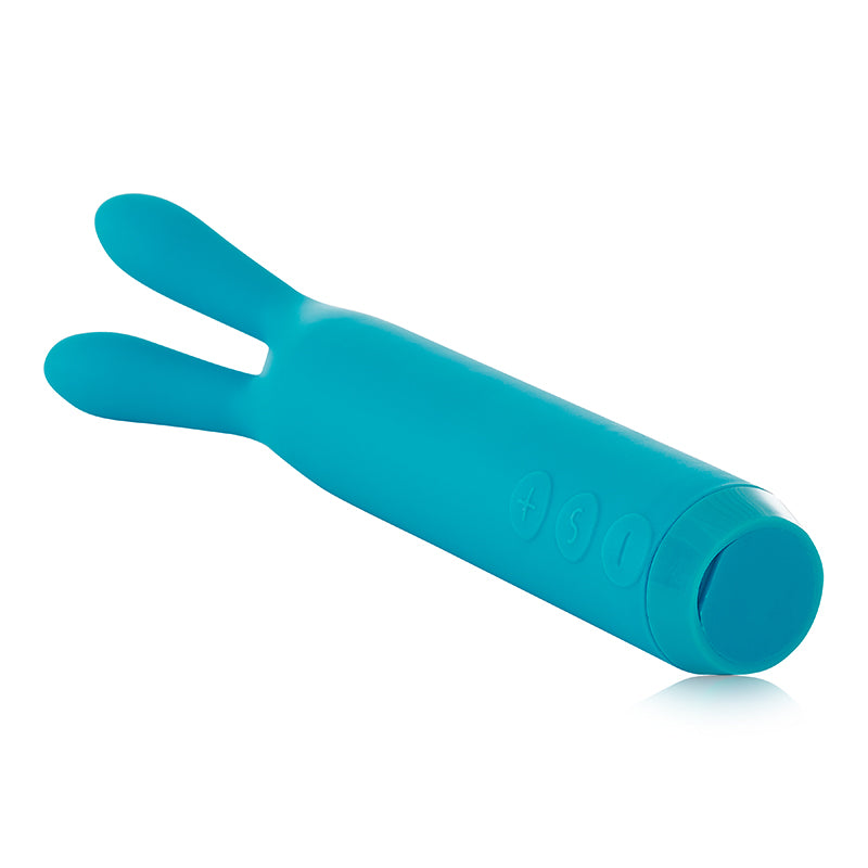 Je Joue Rabbit Silicone Bullet Vibrator with soft flexible ears for pinpoint clitoral stimulation, waterproof and rechargeable.