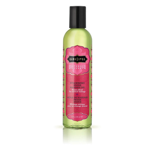 Kama Sutra Naturals Massage Oil Strawberry 8 oz