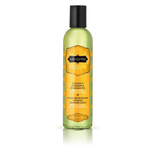 Kama Sutra Naturals Massage Oil Coconut Pineapple 8 oz