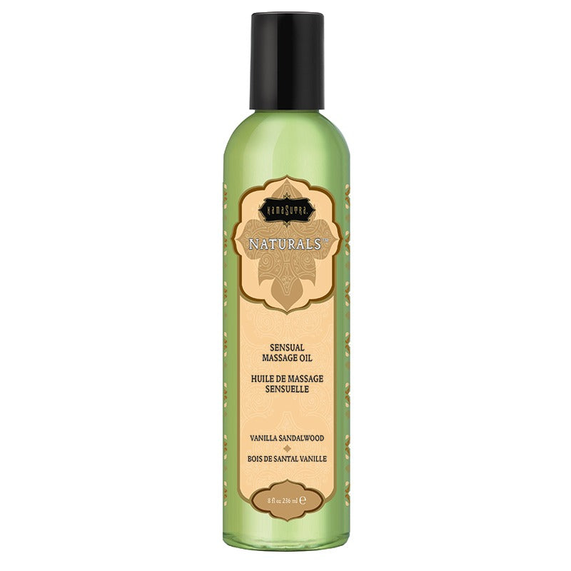 Kama Sutra Naturals Massage Oil Vanilla Sandalwood 8 oz