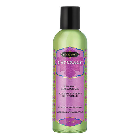 Kama Sutra Naturals Massage Oil Island Passion Berry 2 oz