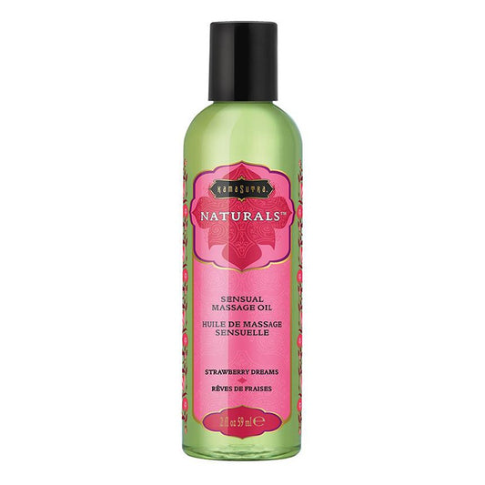 Kama Sutra Naturals Massage Oil Strawberry 2 oz