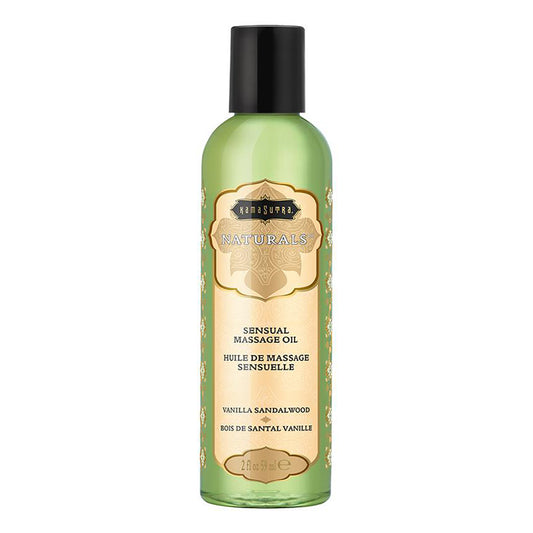 Kama Sutra Naturals Massage Oil Vanilla Sandalwood 2 oz
