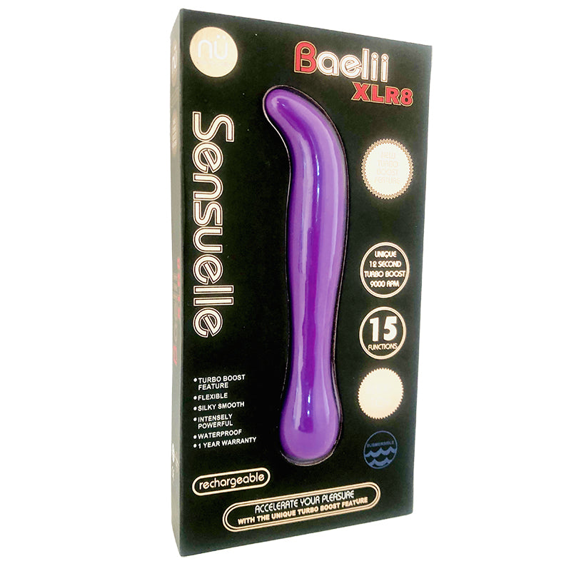 nü Sensuelle Baelii XLR8 Vibrator - Electric Blue / Ultra Violet