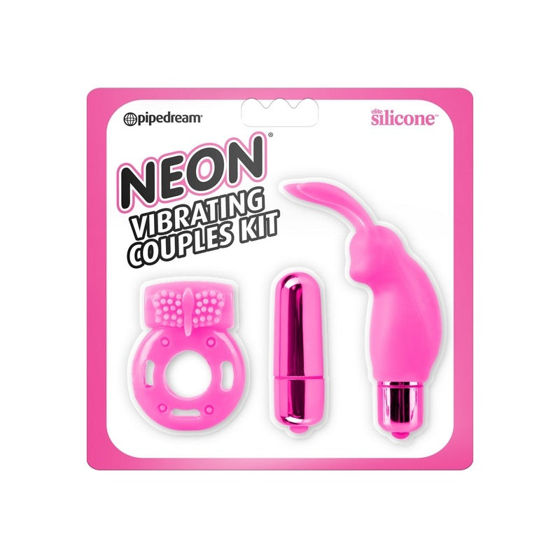 Neon Vibrating Couples Kit – Various Colors