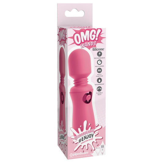 Pipedream OMG! Wand – Compact Waterproof Rechargeable Silicone Wand Massager