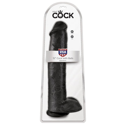 King Cock 15" Cock with Balls – Extra-Large Realistic Dildo