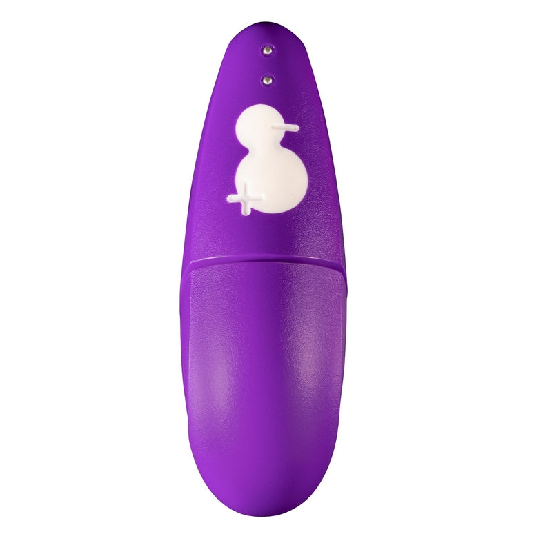 Close-up of Pleasure Air opening and two-button control