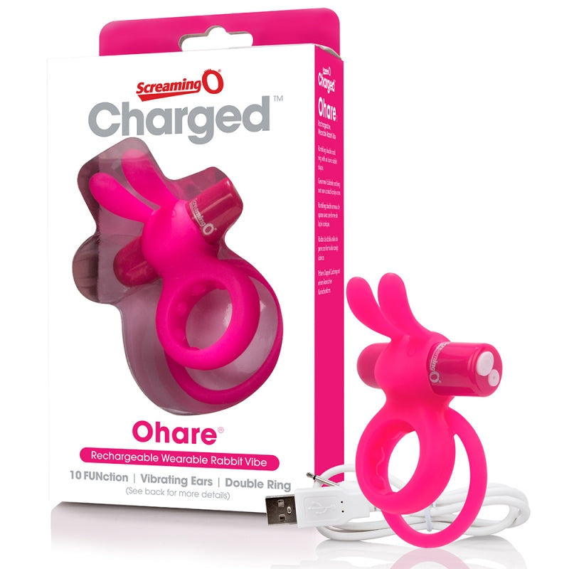 Charged Ohare Vooom Mini Vibe – Rechargeable wearable rabbit vibrator with dual rings