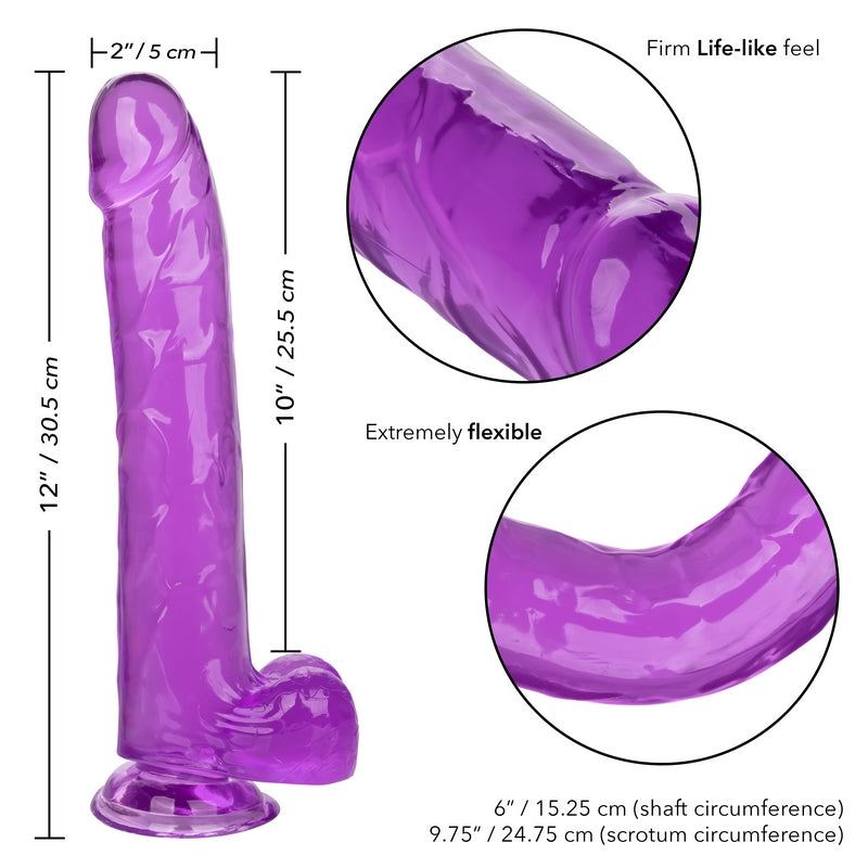 CalExotics Size Queen 10" Purple Dildo