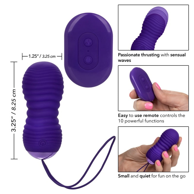 Slay ThrustMe compact vibrator with remote and silicone body