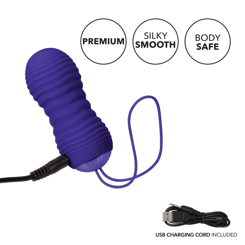 Peanut-shaped thrusting vibrator