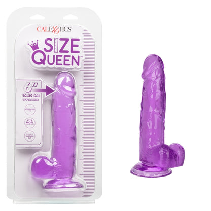 CalExotics Queen 6” Jelly Dildo Purple