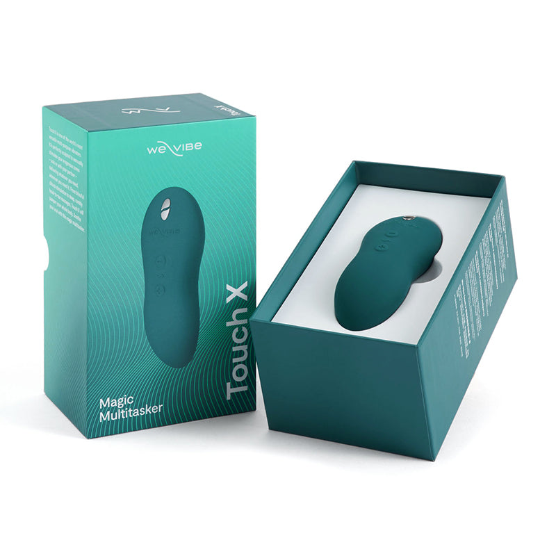 We-Vibe Touch X Vibrator in Crave Coral – soft silicone body vibrator with ergonomic design