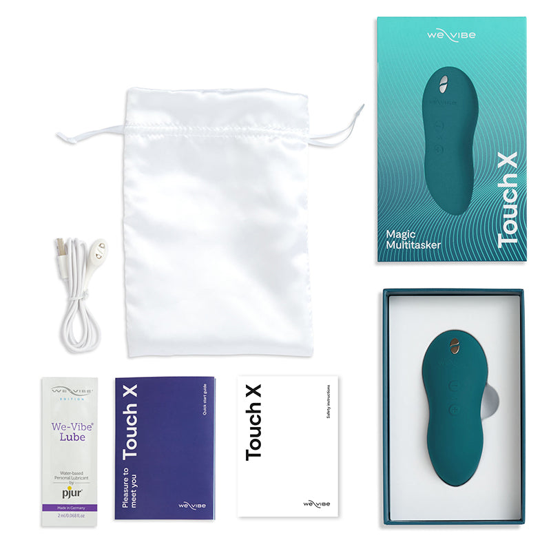 We-Vibe Touch X Vibrator in Crave Coral – soft silicone body vibrator with ergonomic design