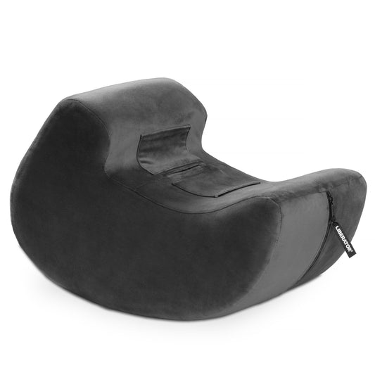 Liberator Puls Sex Toy Mount in black velvet fabric