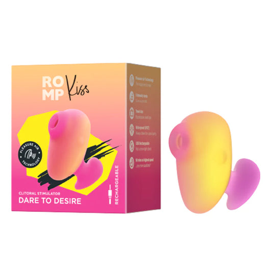 ROMP Kiss Clitoral Stimulator – Compact Air Pulse Toy
