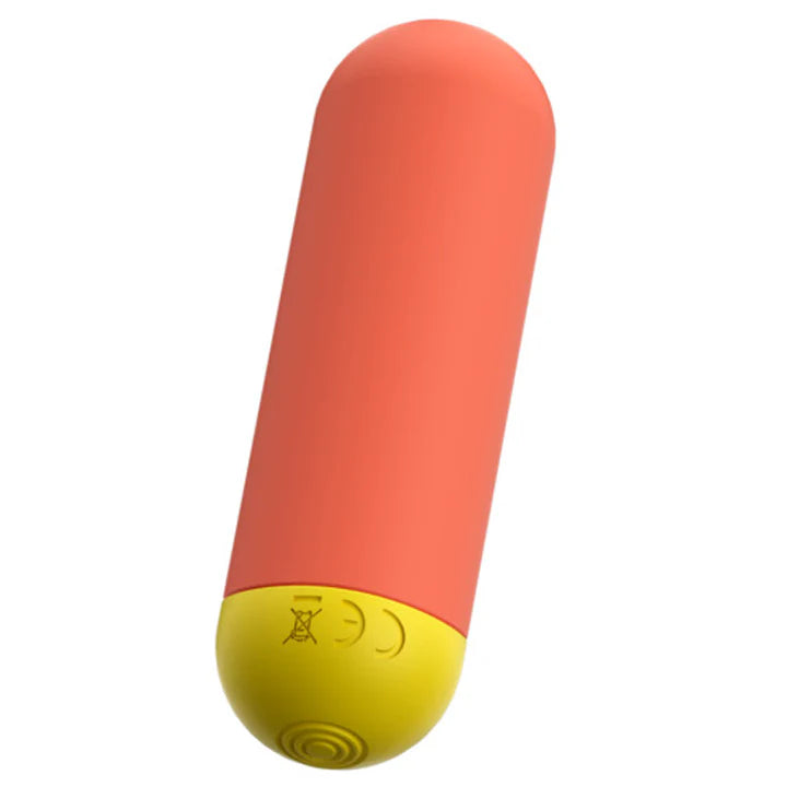 Compact bullet displayed with hand to show size and ergonomic design

