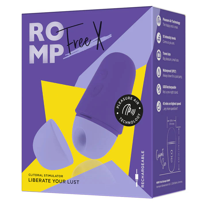 Waterproof ROMP Free X – Lay-On Clit Stimulator