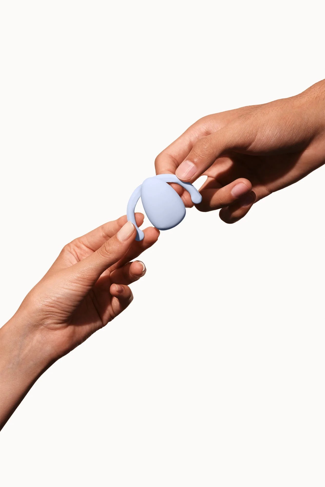 Eva vibrator with flexible wings and compact shape