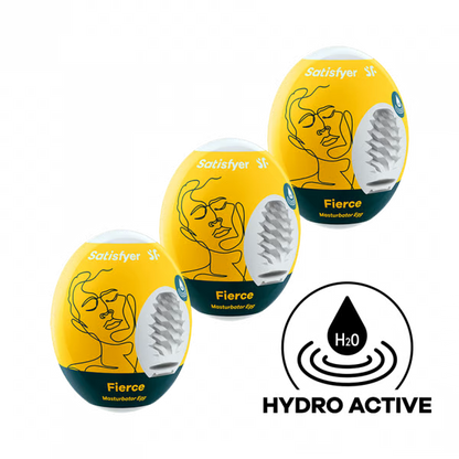 Satisfyer Masturbator Egg 3er Set (Fierce) - Yellow
